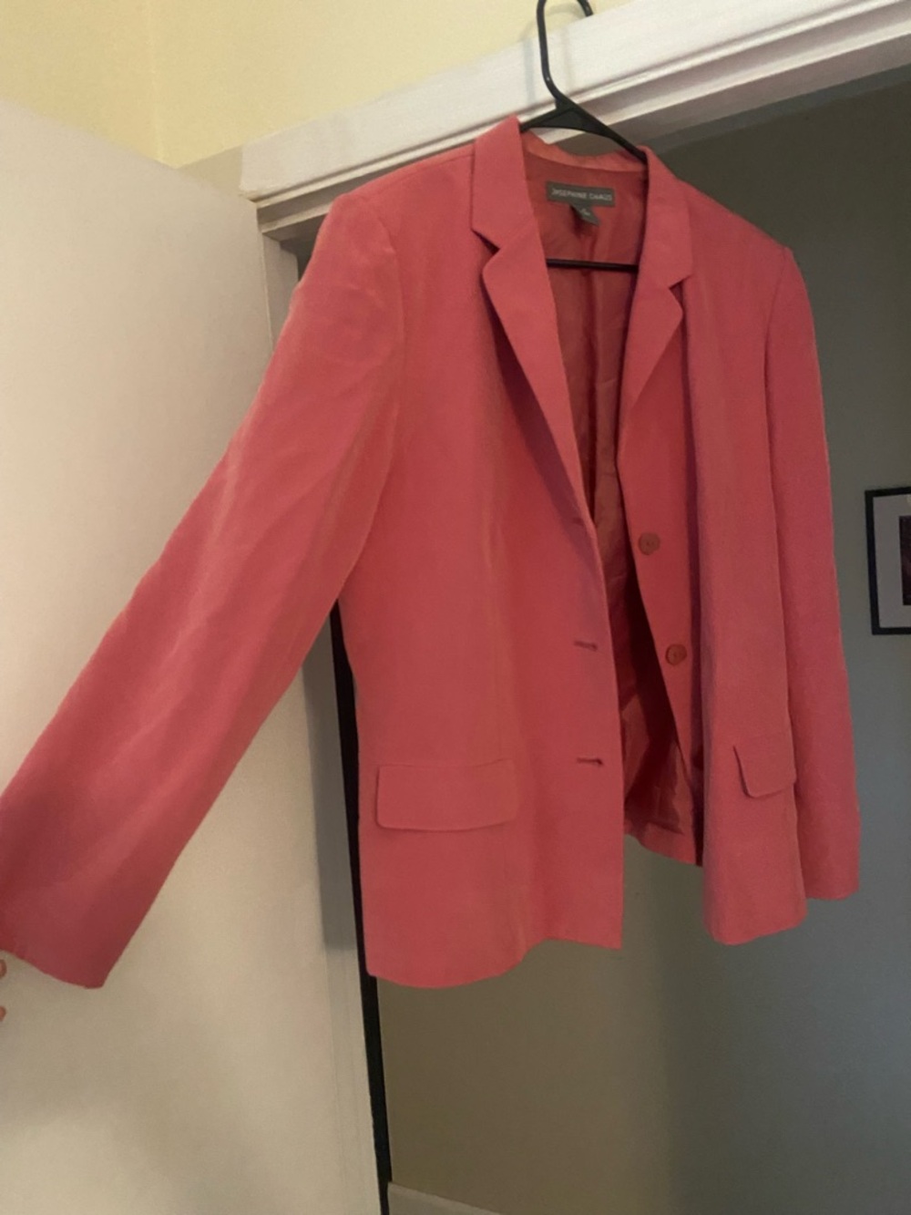 Josephine Chaus Coral Pink Blazer